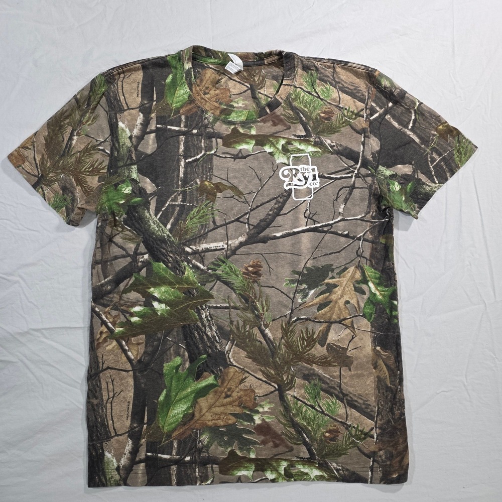 Code Five Realtree APG Camo T-Shirt Large Brown Cotton Hunting Gorpcore 3980